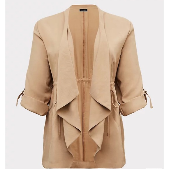 New Torrid Tan Anorak Jacket Shacket 00/10 - Picture 3 of 15